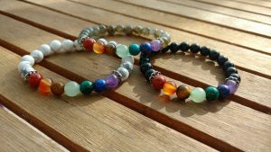 bracelet 7 chakras pierres naturelles